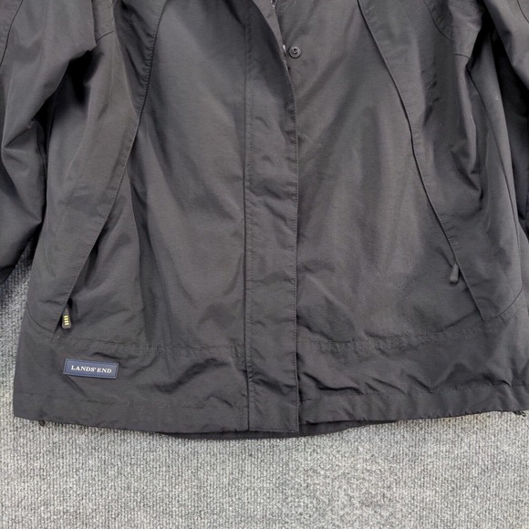Lands' End Women's 2008 Sundance Film Festival Windbreaker Jacket Black Small - Picture 4 of 15